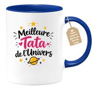 Café-Croissant - Mug Meilleure Tata De L'univers - Bleu/Céramique