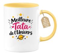 Café-Croissant - Mug Meilleure Tata De L'univers - Jaune/Céramique