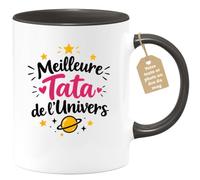 Café-Croissant - Mug Meilleure Tata De L'univers - Noir/Céramique