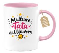 Café-Croissant - Mug Meilleure Tata De L'univers - Rose/Céramique