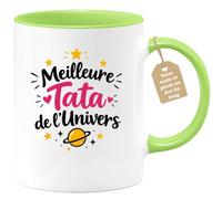 Café-Croissant - Mug Meilleure Tata De L'univers - Vert/Céramique