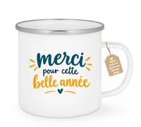 Café-Croissant - Mug Merci Pour Cette Belle Année - Blanc/Emaille