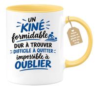 Café-Croissant - Mug Un Kiné Formidable Dur À Trouver Impossible À Oublier | Mug pour kinésithérapeutes, cadeau inoubliable