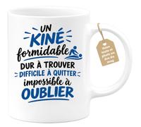 Café-Croissant - Mug Un Kiné Formidable Dur À Trouver Impossible À Oublier | Mug pour kinésithérapeutes, cadeau inoubliable