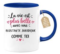Café-Croissant - Mug Vie Plus Belle Avec Une Assistante Juridique Comme Toi | Un cadeau parfait pour une amie spéciale Assistante Juridique