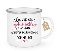 Café-Croissant - Mug Vie Plus Belle Avec Une Assistante Juridique Comme Toi | Un cadeau parfait pour une amie spéciale Assistante Juridique