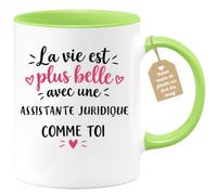 Café-Croissant - Mug Vie Plus Belle Avec Une Assistante Juridique Comme Toi | Un cadeau parfait pour une amie spéciale Assistante Juridique