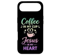 Café dans ma Tasse Jésus dans Mon cœur Foi chrétienne Coque pour iPhone Air