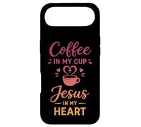Café dans ma Tasse Jésus dans Mon cœur Foi chrétienne Coque pour iPhone Air