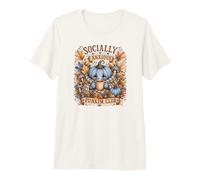 Café d'automne Confortable du Pumpkin Club socialement T-Shirt Haut de Gamme