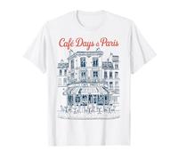 Café Days À Paris Scenic French Elegance T-Shirt