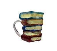 Café de voyage - livre d'empilement de café tasse de | Retro 3D Colore Book Design Glass tasses pour bière, tasses à jus de consommation de chaleur, fournitures de cuisine pour des cocktails de b