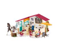 Schleich 42592 Horse Club - Café des Cavaliers, Coffret avec 97 éléments Inclus Dont 1 Cheval et 2 Personnages, Coffret Figurines pour Enfants de 5 Ans et Plus