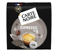 Café Dosettes Espresso Intensité 8 Compatible Senseo CARTE NOIRE - le paquet de 36 dosettes Lot De 3 - Par Lot
