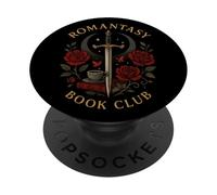 Café du Club de Lecture Romantasy Sword Roses PopSockets PopGrip Adhésif