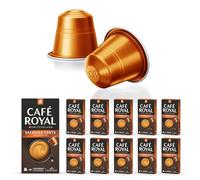 Café en Capsules Aluminium - Café Royal Pro | 10 x 10 soit 100 Dosettes - Saveur Espresso Forte - Compatibles avec les Machines à café Nespresso®* Alu à usage Domestique