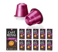 Café en Capsules Aluminium - Café Royal Pro | 10 x 10 soit 100 Dosettes - Saveur Lungo Forte - Compatibles avec les Machines à café Nespresso®* Alu à usage Domestique