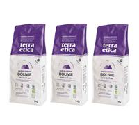 Café en Grains Bio Terra Etica Bolivie - 3 paquets - 3 Kg