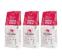 Café en Grains Bio Terra Etica Colombie - 3 paquets - 3 Kg
