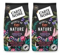 CARTE NOIRE - Café Grain Carte Noire "Secrets de Nature" - Congusta & Mundo Novo - Certifié Rainforest Alliance - Paquet de 2 kg - Fabriqué en France