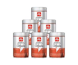 Café en Grains illy Espresso Sélection Colombie - 6 boîtes - 1,5 Kg