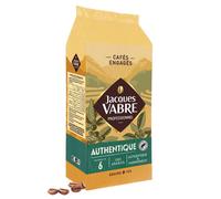 Café en Grains Jacques Vabre Authentique 100% Arabica - 1 Kg