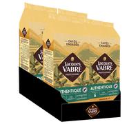 Café en Grains Jacques Vabre Authentique 100% Arabica - 4 paquets - 4 Kg