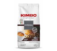 Café en grains Kimbo Intenso, idéal pour les expressos, sachet de 1 kg