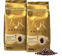 Café en Grains L’Or Absolu Intensité 7 2x1Kg Notes Épices Douces Zestes d’Agrumes