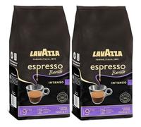 Lavazza, Espresso Barista Intenso, Café en Grains, 2 Kg, Idéal pour les Machines à Café Automatiques, Notes Aromatiques de Cacao et Boisées, Intensité 9/10, Torréfaction Moyenne, 2x1kg
