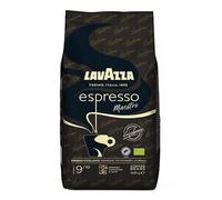 Lavazza, Espresso Maestro, Café En Grains, Avec Notes Aromatiques De Fruits Secs Et De Chocolat, 100% Biologique Et Certifié Rainforest Alliance, Intensité 9/10, Torréfaction Lente Et Douce, 1Kg