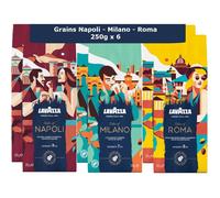 Café en Grains - Lavazza - Tales of Italia - Milano, Roma & Napoli - Arabica & Robusta - Intensités 7/8/9