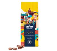 Lavazza, Tales of Roma, grains de café, idéal pour les machines à café expresso, avec des notes aromatiques de noisette et de chocolat noir, arabica et robusta, intensité 8/10, torréfaction moyenne