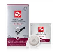 Café Illy Torréfié INTENSO en dosettes E.S.E. - 1 boîte de 18 dosettes