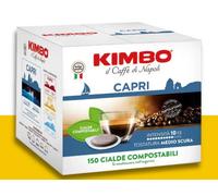 Kimbo Café Capri Mélange Intenso Goût Profond - 150 dosettes papier compostable ESE44 7,3 g