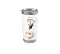 Café Espresso Shot Plongée Saut Parachutisme Cappuccino Gobelet isotherme en acier inoxydable double paroi