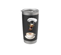 Café Espresso Shot Plongée Saut Parachutisme Cappuccino Gobelet isotherme en acier inoxydable double paroi