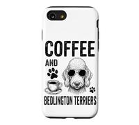 Café et Bedlington Terriers Funny Bedlington Terrier Coque pour iPhone SE (2020) / 7/8