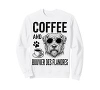Café Et Bouvier des Flandres Drôle Bouvier des Flandres Sweatshirt