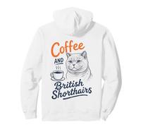 Café et British Shorthairs Cadeau pour propriétaire de Chat Sweat à Capuche