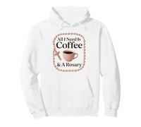 Café et Chapelet - Dicton catholique drôle Sweat à Capuche