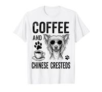 Café et crête Chinoise drôle Chinois à crête T-Shirt Graphique avec Valeur