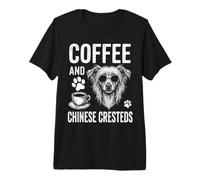 Café et crête Chinoise drôle Chinois à crête T-Shirt Haut de Gamme