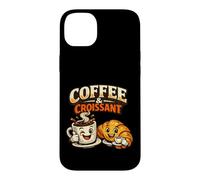 Café et Croissant Mignon Petit déjeuner café Gourmand Art Foi Coque pour iPhone 14 Plus