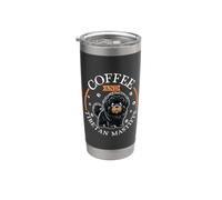 Café et dogue du Tibet Gobelet isotherme en acier inoxydable double paroi