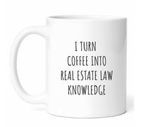 Café Et Droit Immobilier Tasse Humour Tasses À Thé Élégantes Mug Pour Maison L'École Cuisine Travail 330Ml