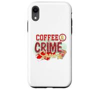 café et émissions policières, Vrai Meurtre, mystère, flics criminels Coque pour iPhone XR