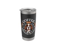 Café et English Springer Spaniel Gobelet isotherme en acier inoxydable double paroi