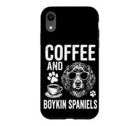 Café et épagneuls Boykin Funny Boykin Spaniel Coque pour iPhone XR