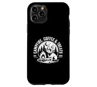 Café et friandises feu de Camp Bulldog français Camping Coque pour iPhone 11 Pro